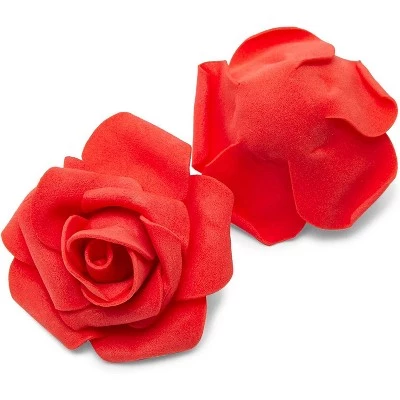 Bright Creations 200 Pack Fake Red Roses, 2 Inch Stemless Foam Flowers for Wall Decorations, Wedding Receptions, Faux Bouquets, Spring Decor 4 Bright Creations 200 Pack Fake Red Roses, 2 Inch Stemless Foam Flowers for Wall Decorations, Wedding Receptions, Faux Bouquets, Spring Decor - Image 2