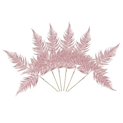 Vickerman 22" Onoclea Glitter Fern Artificial Christmas Spray 6 Vickerman 22" Onoclea Glitter Fern Artificial Christmas Spray - Image 4