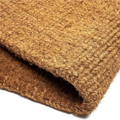 Juvale Natural Coir Doormat, Welcome Mats for Front Door, and Outdoor Entry, 17x30 In 5 Juvale Natural Coir Doormat, Welcome Mats for Front Door, and Outdoor Entry, 17x30 In - Image 3