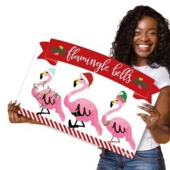Big Dot of Happiness Flamingle Bells - Tropical Christmas Party Yard Sign Lawn Decorations - Party Yardy Sign -Outdoor Christmas Decorations Sales GUEST d29c5c32 0d47 417a ac62 63d6bd35f8aa
