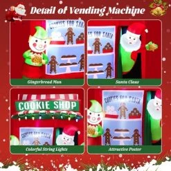 Costway 6.3 FT Inflatable Gingerbread Cookie Shop with Santa Clause Christmas Decoration 18 Costway 6.3 FT Inflatable Gingerbread Cookie Shop with Santa Clause Christmas Decoration -Outdoor Christmas Decorations Sales GUEST d3028b72 7843 4758 8348 9d757cd28891