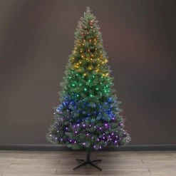 Philips 480ct LED App Controlled Christmas String Lights Multicolor Green Wire