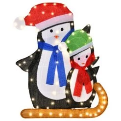 Costway Lighted Standing Penguins Artificial Christmas Decoration Pre-Lit 80 LED Bulbs -Outdoor Christmas Decorations Sales GUEST d61ce560 1a1b 42e1 9476 5f9556dca9f1