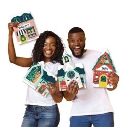 Big Dot of Happiness Christmas Village - Yard Sign and Outdoor Lawn Decorations - Holiday Winter Houses Yard Signs - Set of 8 -Outdoor Christmas Decorations Sales GUEST d6d2bca1 f1f8 47bd a224 69e05e5a373e