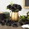 Bright Creations Juvale 50-Pack Artificial Black Roses, Stemless Silk Flowers for Wall Decorations, Wedding Receptions, Faux Bouquets, Spring Decor, 3 Inch -Outdoor Christmas Decorations Sales GUEST d89d48cc 1e90 4216 b493 2d0e35e1d87a