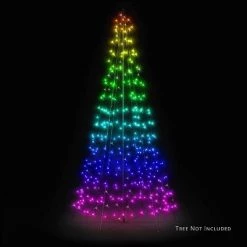 Twinkly 19.7 Foot Aluminum Interlocking Pole Set with Ground Stakes, Rope, and Shining Topper for Twinkly Light-Up Tree -Outdoor Christmas Decorations Sales GUEST daa344e4 2c53 4145 907a 9db20aa35bbd