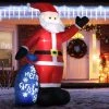Outsunny 8ft Christmas Inflatables Outdoor Decorations Smiling Santa Claus with Gift Bag, Blow-Up LED Yard Christmas Decor for Lawn Garden Party 2 Outsunny 8ft Christmas Inflatables Outdoor Decorations Smiling Santa Claus with Gift Bag, Blow-Up LED Yard Christmas Decor for Lawn Garden Party -Outdoor Christmas Decorations Sales GUEST db8c255a 3282 4f1d a382 c24ec698b562