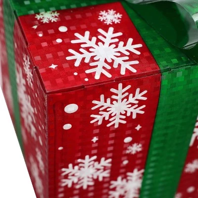 LuxenHome Set of 3 Colored Presents Lighted Holiday Decoration 12 LuxenHome Set of 3 Colored Presents Lighted Holiday Decoration - Image 10