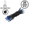 Novelty Lights Inc Novelty Lights 20 Light Incandescent Craft Mini Christmas String Lights Black Wire 8.5 feet