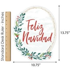 Big Dot of Happiness Feliz Navidad - Outdoor Lawn Sign - Holiday and Spanish Christmas Party Yard Sign - 1 Piece -Outdoor Christmas Decorations Sales GUEST e1abcd2a b19a 4ea1 aa07 431400b1bc48