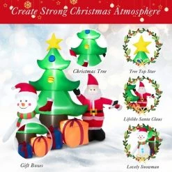 Costway 7.2 FT Inflatable Christmas Decoration Lighted Blow up Xmas Tree w/ Santa Claus 14 Costway 7.2 FT Inflatable Christmas Decoration Lighted Blow up Xmas Tree w/ Santa Claus -Outdoor Christmas Decorations Sales GUEST e4198691 2a70 4063 b8a4 9281063f1cfa