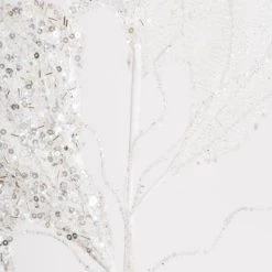 Vickerman Fiddle Leaf Glitter Aritificial Christmas Spray