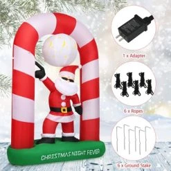 Tangkula 7.5 FT Inflatable Santa Claus Archway Santa Christmas Decorations 10 Tangkula 7.5 FT Inflatable Santa Claus Archway Santa Christmas Decorations -Outdoor Christmas Decorations Sales GUEST e5394ee6 9173 4ab9 ac02 074be02d6057