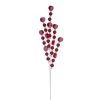Vickerman 32" Red and White Swirl and Ball Spray, 4 per bag.