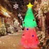 Tangkula 6.2FT Tall Christmas Inflatables Colorful Tree Blow up Christmas Tree Outdoor Decoration with LED Lights Rotating Lights -Outdoor Christmas Decorations Sales GUEST ec7ec953 01c4 4bf1 91a9 8e103feacf02