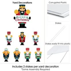 Big Dot of Happiness Christmas Nutcracker - Yard Sign and Outdoor Lawn Decorations - Holiday Party Yard Signs - Set of 8 -Outdoor Christmas Decorations Sales GUEST ed696d2a 6b82 4472 bc16 ebdac9b13fb2