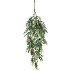 Sullivans Artificial Pine and Hemlock Iced Spray 30"H Green