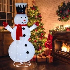 Costway 6 FT Lighted Artificial Christmas Snowman Pre-Lit Pop-up Xmas Snowman 19 Costway 6 FT Lighted Artificial Christmas Snowman Pre-Lit Pop-up Xmas Snowman -Outdoor Christmas Decorations Sales GUEST efbcf4a2 5537 4b6d 856f 22197068ed96