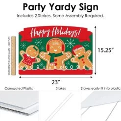 Big Dot of Happiness Gingerbread Christmas - Gingerbread Man Holiday Party Yard Sign Lawn Decorations - Happy Holidays Party Yardy Sign 11 Big Dot of Happiness Gingerbread Christmas - Gingerbread Man Holiday Party Yard Sign Lawn Decorations - Happy Holidays Party Yardy Sign -Outdoor Christmas Decorations Sales GUEST f0d94ccd 9eaf 4bea 96c7 1757ddd92aa9