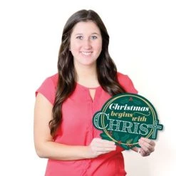 Big Dot of Happiness Religious Christmas - Cross Lawn Decorations - Outdoor Merry Christmas Cross Yard Decorations - 10 Piece -Outdoor Christmas Decorations Sales GUEST f2028736 db2e 4d9c a233 3a331f6a03d4