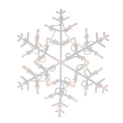 Northlight 13.5" Lighted Snowflake Christmas Window Silhouette Decoration