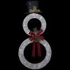 Northlight 48" LED Lighted Wreath Snowman Outdoor Christmas Decoration