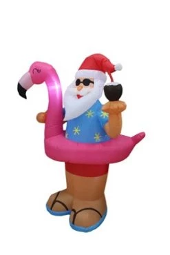 A Holiday Company 6ft Tall Beach Party Santa, 6 ft Tall, Multi -Outdoor Christmas Decorations Sales GUEST fbeea87e 8019 4c3a 8d72 512d5bf31c0e