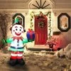 Joiedomi 5 ft Christmas Elf With Present Inflatable