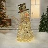 42" Faux Rattan Snowman Christmas Novelty Sculpture Light - Wondershop™ -Outdoor Christmas Decorations Sales GUEST ff4f3f88 a91e 4a93 b80d 91b09e1572d8